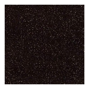 Siser - 20" x 12", Glitter HTV Sheet - Iron on Heat Transfer Vinyl - Black - 1 of 1
