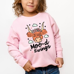 The Juniper Shop Mood Swings Cow Toddler Sweatshirt - 1 of 4