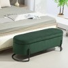 NicBex Storage Ottoman Bench for Bedroom,Storage Bench with Solid Wood Frame and Sturdy Metal Legs,Ottoman for Living Room,Bedroom,Entryway - 2 of 4