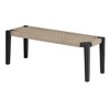 South Shore Balka Wood Bench Beige/Black: Rectangle Seat, Spot Clean, Wood Legs, No Upholstery - 2 of 4