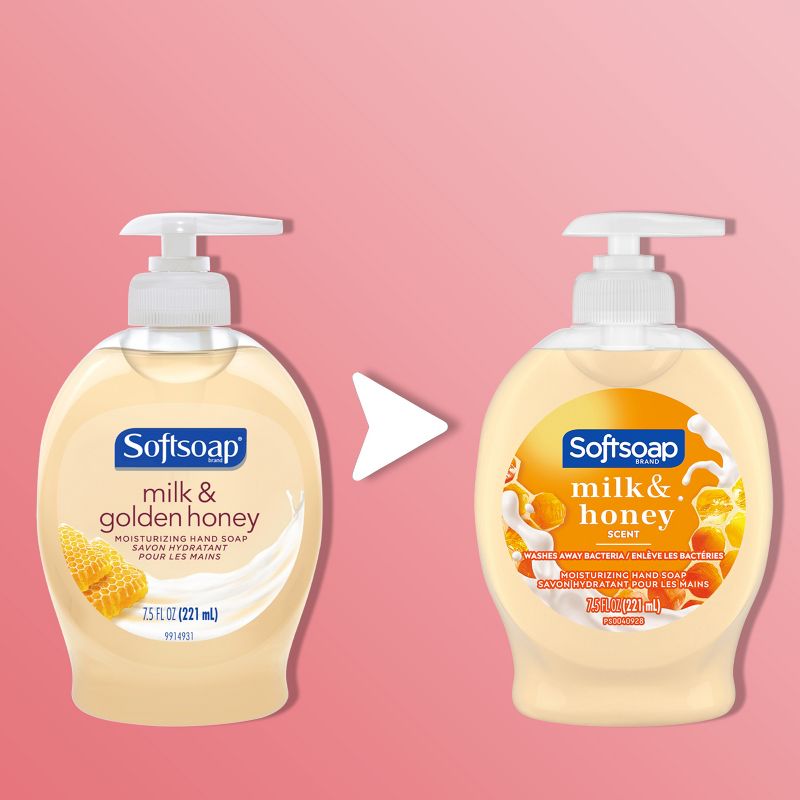 Softsoap Moisturizing Liquid Hand Soap Pump - Milk &#38; Honey - 7.5 fl oz, 3 of 11