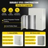 VEVOR Carbon Steel Electrical Box, 16x12x6 inches, Hinged Cover, IP66 Waterproof & Dust Resistant, Includes Mounting Plate, Gray-white - 4 of 4