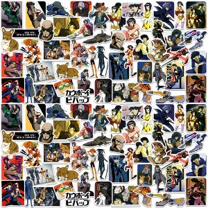 Cowboy Bebop 100ct Vinyl Large Deluxe Stickers Variety Pack - 1 of 4