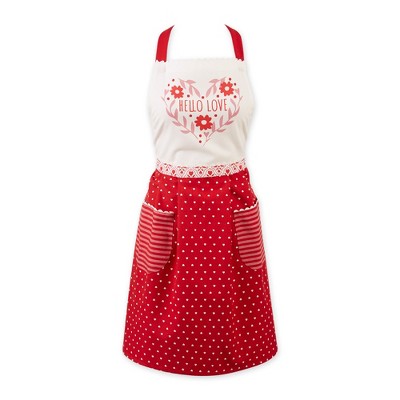 Design Imports Hello Love Printed Apron