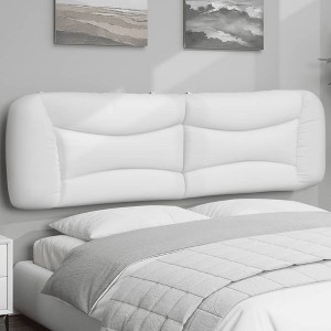 vidaXL Headboard Cushion White 72" Faux Leather - 1 of 4