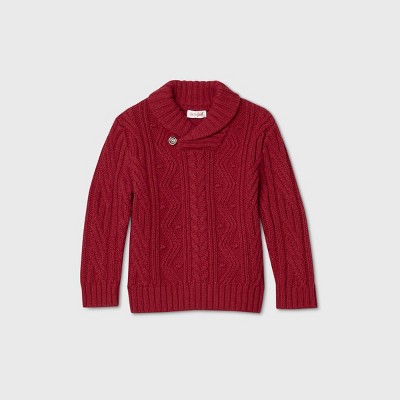 red pullover sweater