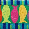 Jellybean Watercolor Fish 20" x 30" Accent Doormat – Washable Indoor/Outdoor Mat with Vibrant Ocean-Inspired Design - 2 of 3