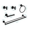 5-Part Wall-Mounted Towel Bar Collection for the Bathroom - Complete Storage Solution - 4 of 4