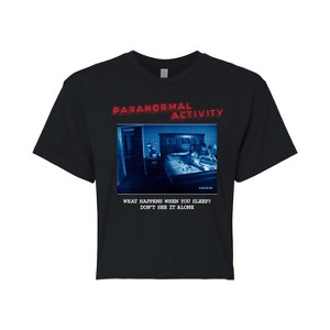 Women's - Paranormal Activity - Movie Poster Cropped Graphic T-Shirt - 1 of 4