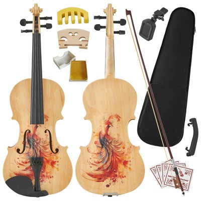 AZL1 Life Concept Orchestral String Instruments Professional 4/4 Violin with Premium Accessories for Aspiring Musicians, Yellow, 22.15"*8.15"*0.98"