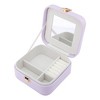 REGALWOVEN Mini Portable Compact Jewelry Box for Travel - 3 of 4