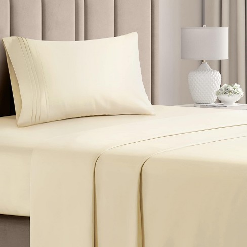Cgk Linens 3 Piece Microfiber Sheet Set In Off White, Size Twin : Target