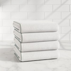 Boho Border Cotton Quick-Dry Towel Set - Great Bay Home - 1 of 4
