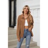 Coolmee Womens Fall Casual Long Sleeve Corduroy Button Down Shirts Casual Cardigan Jacket Fashion Clothes with Pockets - 3 of 4
