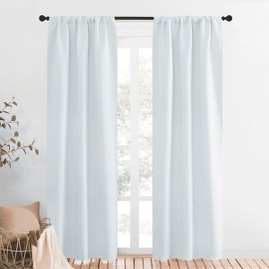 NICETOWN Blackout Curtains Rod Pocket Thermal Insulated Privacy Drapes (2 Panels) - 1 of 4