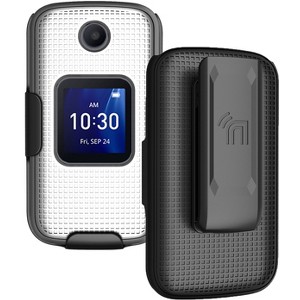 Nakedcellphone Case and Belt Clip Holster for Alcatel Go Flip 4, TCL Flip Pro - 1 of 4