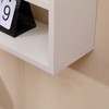 Vynxaria Freestanding 5-Cube Wood Open Bookcase: Rectangular Storage Shelf with Keyhole Hangers for Home Office D¨¦cor - 4 of 4