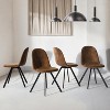 ELJGET Swivel Dining Chairs Set of 4, 360° Rotating Side Chairs, Mid Century Accent Chairs with Metal Frame for Kitchen, Dining - 3 of 4