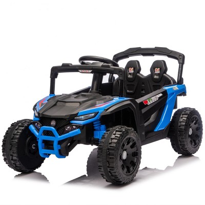 TopComfy Baby Walkers Kids Ride On Car Kids Toy Four Wheel Suspension Anti Collision Bar Anti Slip Grip Wheels for Kids, Blue, 34.25"*20.08"*12.99"