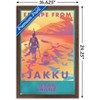 Trends International Star Wars: Jakku - Escape from Jakku Framed Wall Poster Prints - 3 of 4