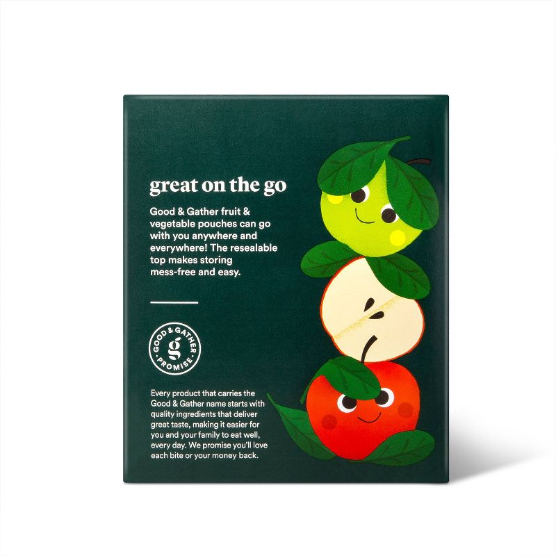Organic Applesauce Pouches -  Apple Spinach - 4ct - Good &#38; Gather&#8482;, 5 of 6