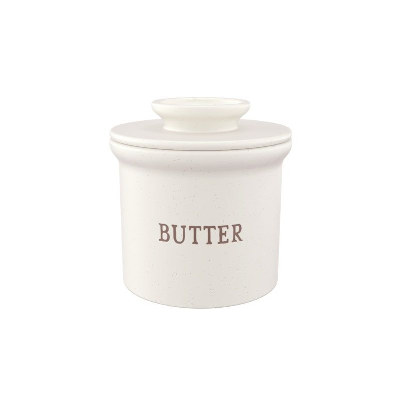 Kook Butter Keeper Dish, Ceramic Crock with Lid, For Soft Butter, 1 of 4