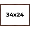 PosterPalooza | Classic Modern Brown Picture Frame - UV Acrylic, Backing Board, Hanging Hardware Included - 2 of 4