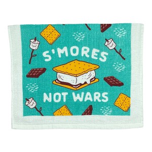 Smores Not Wars Funny Yummy Peaceful Treat Tea Towel - Crazy Dog Tea Towel Smores Not Wars - 1 of 4