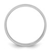 Black Bow Jewelry 3mm to 8mm Platinum Light Weight Half Round Standard Fit Band - 2 of 4