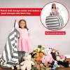 Itopfox Stuffed Toy Storage Bean Bag Chair for Kids, Teens, and Adults - Washable Cotton Canvas Organizer for Plush Toys & Textiles, Durable Beanbag - 4 of 4