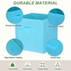 Unique Bargains Fabric Storage Bins 3 Pcs - 3 of 4