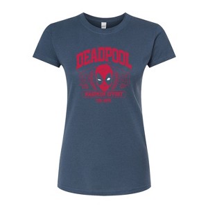 Women's - Marvel - Collegiate Deadpool Fitted Graphic T-Shirt - 1 of 2