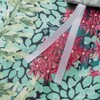 Botanical Duvet Cover Queen 100 Egyptian Cotton Green Leaves Set 3 Pcs with Zipper Ties - 3 of 4