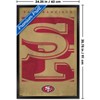 Trends International NFL San Francisco 49ers - Logo 25 Framed Wall Poster Prints - 3 of 4