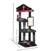SEVOBAL Gothic Cat Tree with Throne Goth Bed Coffin-Shaped Perch Durable Sisal Scratching Posts Goth Cat Tree for Majestic Rest, Black, 54"*20"*60" - 3 of 4