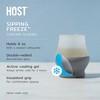 Host Glass Sipping FREEZE Insulated Drinking Glasses for Bourbon, Double Walled Glasses with Active Cooling Gel, Glass Cups Gray 6oz Set of 2 - 2 of 4