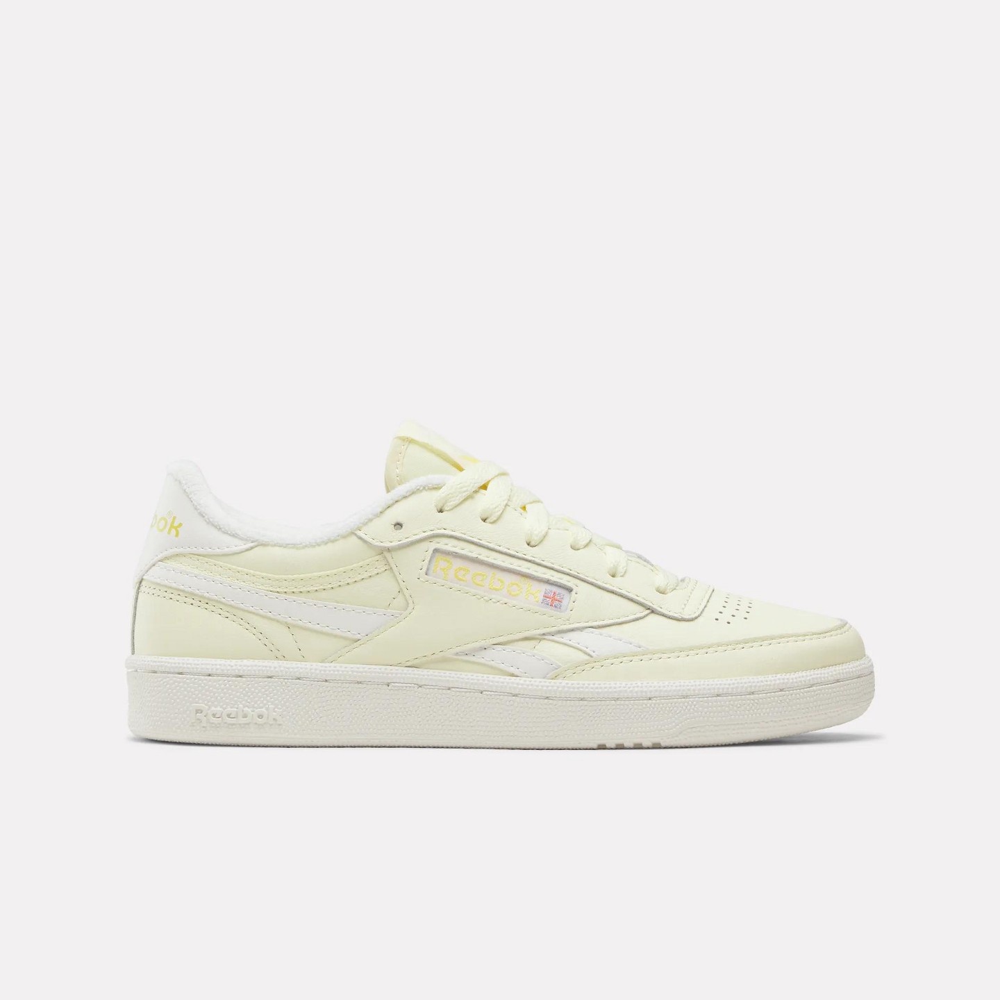 Женские кроссовки Reebok Club C Revenge Shoes Size 6 Raw Yellow/Chalk/Raw Yellow, цвет: Жёлтый — фото 1