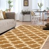 Modern Geometric Trellis Indoor Area Rug or Runner by Blue Nile Mills - 2 of 4