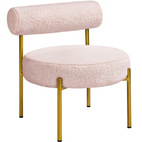 Yaheetech Boucle Accent Chair Side Chair For Living Room Bedroom Lounge ...