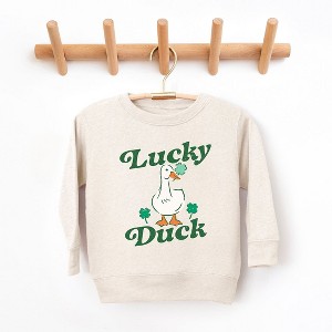 The Juniper Shop Lucky Duck Toddler Graphic Sweatshirt - 1 of 3