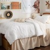 Queen Comforter Set -Bedsure 3Pcs Comforter Bedding Set with Intricate Solid Embroidery - 2 of 4