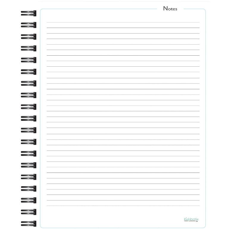 Kahootie Co. Kahootie Co Undated Monthly/Weekly Planner and Notepad 9" x 11.5" Navy and White, 3 of 5