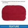 Unique Bargains Memory Foam Car Lumbar Support Cushion Suede - 3 of 4