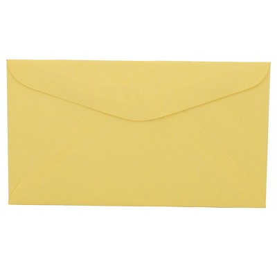 JAM Paper #6 3/4 Pastel Commercial Colored Envelopes 3.625 x 6.5 Canary Yellow 357617061I