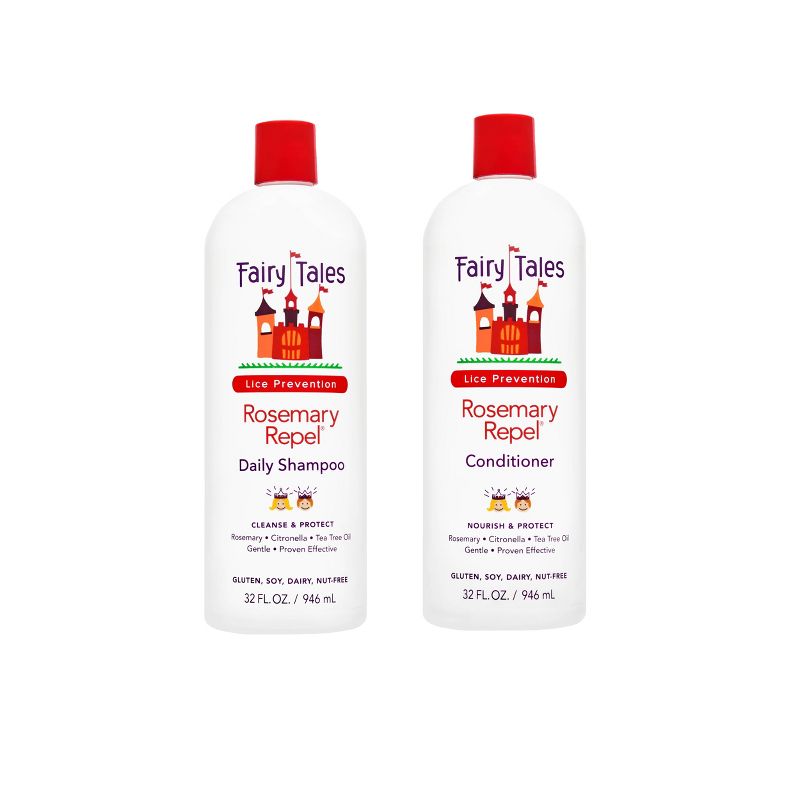 Fairy Tales Lice Prevention Rosemary Repel Daily Shampoo and Conditioner - 64 fl oz, 1 of 5