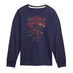 Boys' - Winnie the Pooh - Pooh Wishes A Beary Christmas Long Sleeve Graphic T-Shirt - 1 of 4