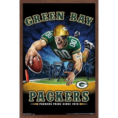 Trends International Nfl Green Bay Packers - End Zone 17 Framed