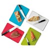 Joseph Joseph 8pc Folio Icon Arctic Cutting Board Set with Storage Case: Plastic Cutting Boards & Bread Knife - 4 of 4