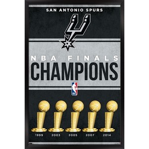Trends International NBA San Antonio Spurs - Champions 23 Framed Wall Poster Prints - 1 of 4