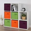 6-Piece Drawer-Style Multi-Color Storage Boxes with Handles Eco-Friendly,Odorless,Durable,and Breathable - 3 of 4